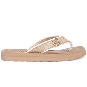 MICHAEL KORS KIDS LOGO AUTHENTIC NEW FLIP FLOPS